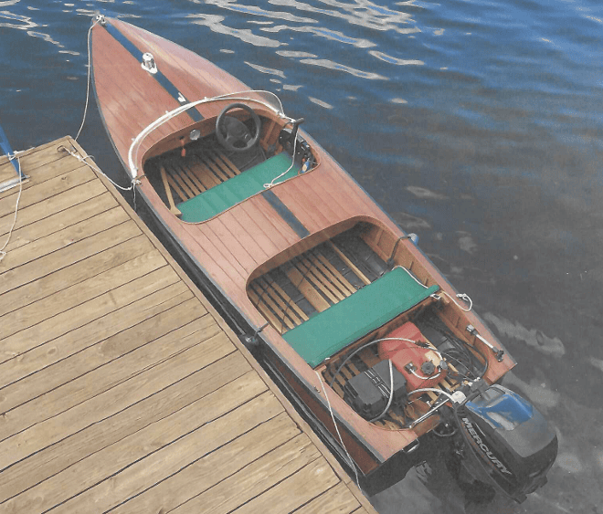 1948 14′ Wagemaker Wolverine Outboard